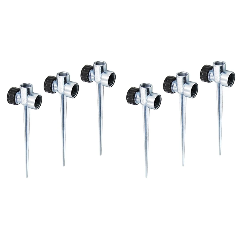 6 Pack 1/2 Inch Zinc Flow Thru Lawn Sprinkler Spike Base, Watering Sprinklers For Yard, Lawn And Grass Irrigation
6 Pack 1/2 Inch Zinc Flow Thru Lawn Sprinkler Spike Base, Watering Sprinklers For Yard, Lawn And Grass Irrigation
