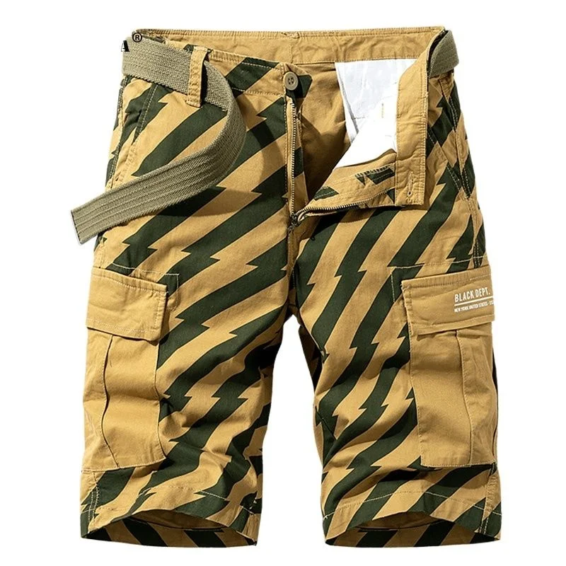 2022 Summer New Striped Casual Cargo Shorts Men Loose Fashion Camouflage Men Cargo Shorts Tactical Military Jogger Shorts Men
2022 Summer New Striped Casual Cargo Shorts Men Loose Fashion Camouflage Men Cargo Shorts Tactical Military Jogger Shorts Men