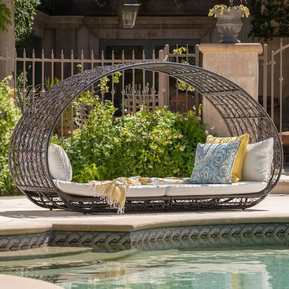 Garden Sofas Outdoor Daybed with Cushions Patio Sets Wicker Rattan Sofa Garden Furniture
Garden Sofas Outdoor Daybed with Cushions Patio Sets Wicker Rattan Sofa Garden Furniture