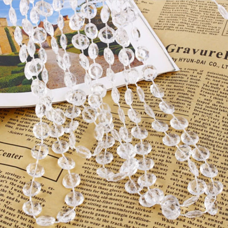 10m Garland Diamond Strand Acrylic Crystal Bead Curtain Wedding Party Decor DIY Living Room Decor Valance Home Decoration
10m Garland Diamond Strand Acrylic Crystal Bead Curtain Wedding Party Decor DIY Living Room Decor Valance Home Decoration