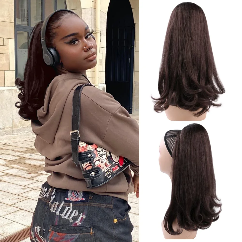 Drawstring Ponytail Extensions yaki Ponytail Curly ends Natural Wavy Synthetic Curly Clip Pony Tails 14inch Ponytail Black Women
Drawstring Ponytail Extensions yaki Ponytail Curly ends Natural Wavy Synthetic Curly Clip Pony Tails 14inch Ponytail Black Women