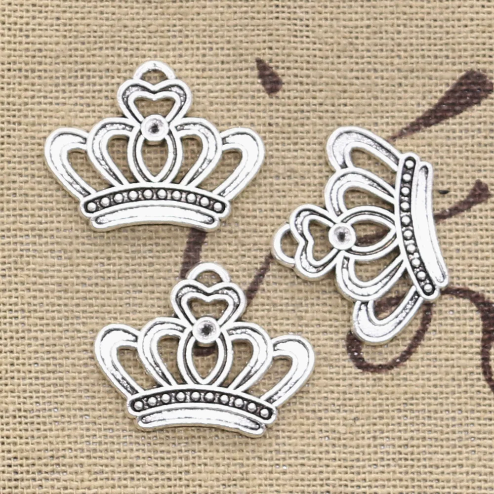 Подвеска в виде короны 22x18 мм 12 шт