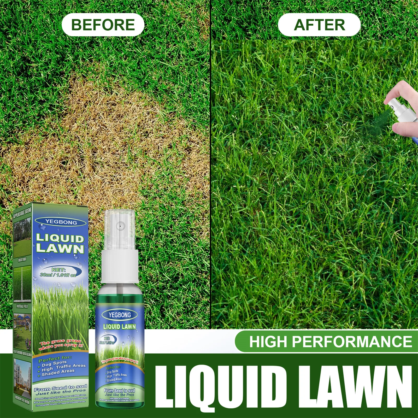 30ml Natural Green Grass Lawn Spray Environment Protection Pet Friendly Instant Green Lawn Green Grass Spray
30ml Natural Green Grass Lawn Spray Environment Protection Pet Friendly Instant Green Lawn Green Grass Spray