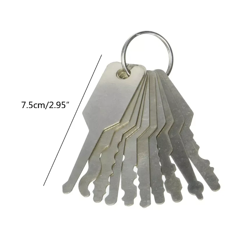 10Pcs Jiggler Keys Auto Car locks Etc Stainless Steel Lock Open Repair Keys Kit D0UC
10Pcs Jiggler Keys Auto Car locks Etc Stainless Steel Lock Open Repair Keys Kit D0UC