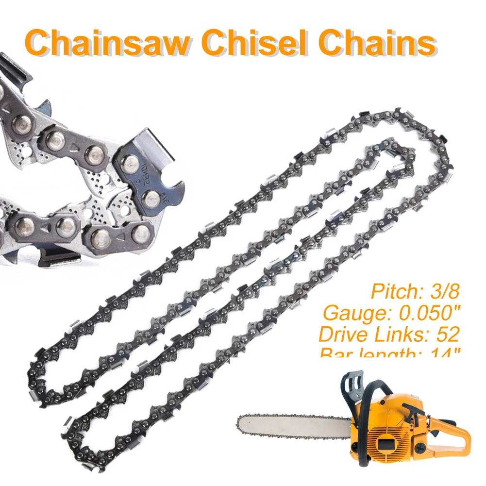 14 Inch Chainsaw Chain 3/8" LP Pitch 0.050" Gauge 52 Drive Links Saw Chain for Husqvarna Chainsaw Parts Garden Tools
14 Inch Chainsaw Chain 3/8" LP Pitch 0.050" Gauge 52 Drive Links Saw Chain for Husqvarna Chainsaw Parts Garden Tools