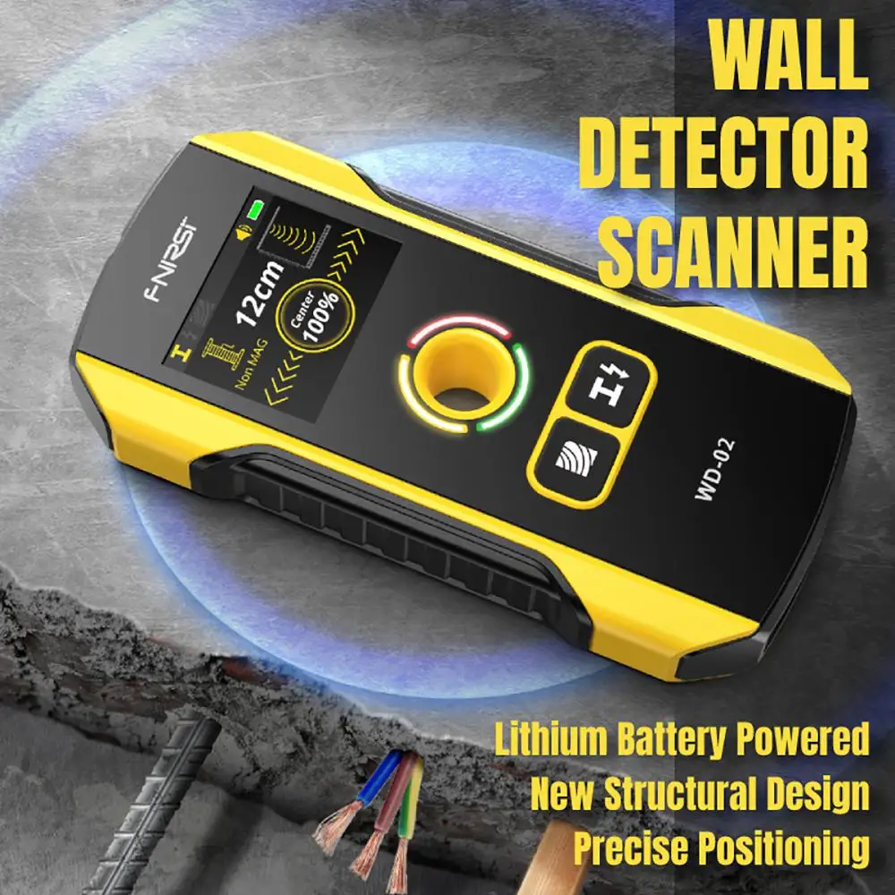 WD-02 металлоискатель, настенный сканер, детектор арматуры с новым расположением отверстий для проводов переменного тока под напряжением, ме... 
WD-02 металлоискатель, настенный сканер, детектор арматуры с новым расположением отверстий для проводов переменного тока под напряжением, ме...