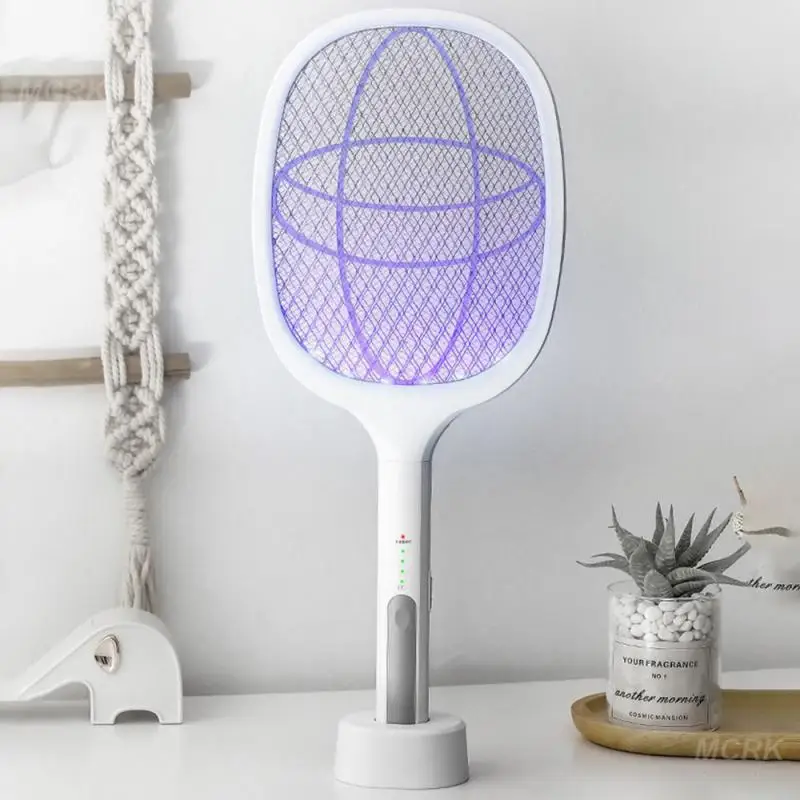 2 in 1 Mosquito Racket USB Recharged Fly Zapper Swatter with Purple Lamp Seduction Trap Summer Night Children Sleep Protect Tool
2 in 1 Mosquito Racket USB Recharged Fly Zapper Swatter with Purple Lamp Seduction Trap Summer Night Children Sleep Protect Tool