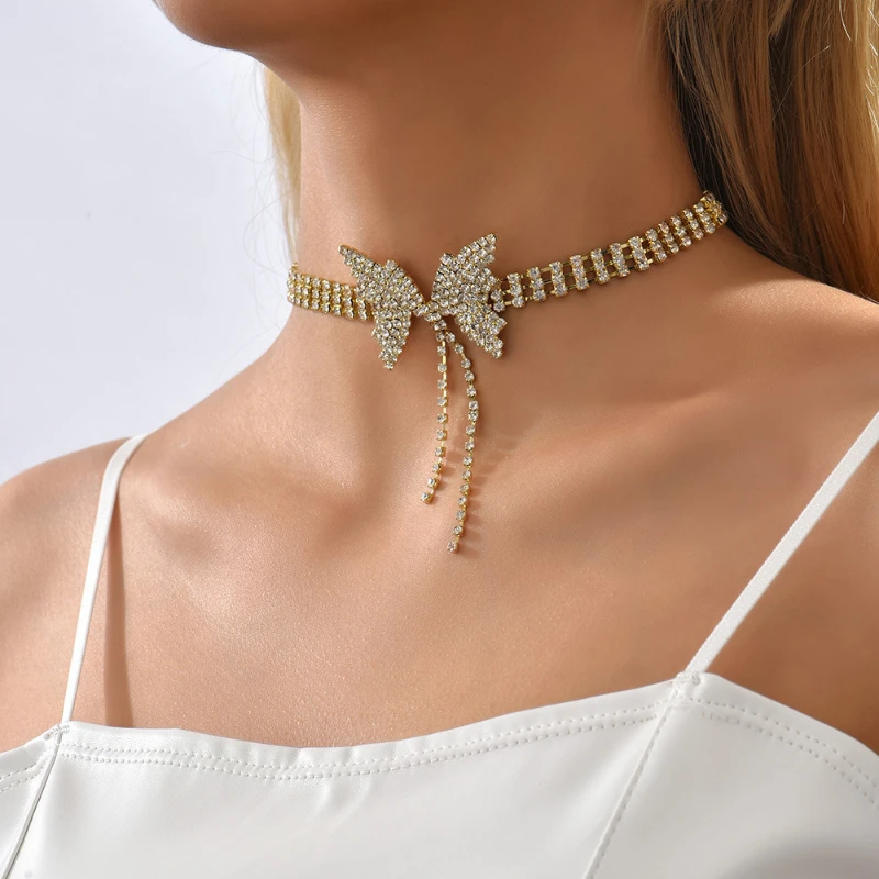 Synthetic Diamond butterfly Short Necklace Gifts for Girlfriend 2022 Fashion Trend Jewelry for women
Synthetic Diamond butterfly Short Necklace Gifts for Girlfriend 2022 Fashion Trend Jewelry for women