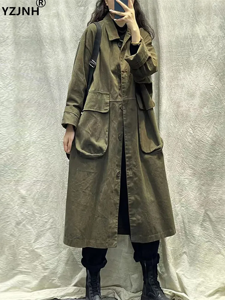 YZJNH 2023 Autumn New Vintage Work Suit Windbreaker Coat Women's Loose Relaxed Fashion Long Windbreaker Coat Women's Large
YZJNH 2023 Autumn New Vintage Work Suit Windbreaker Coat Women's Loose Relaxed Fashion Long Windbreaker Coat Women's Large