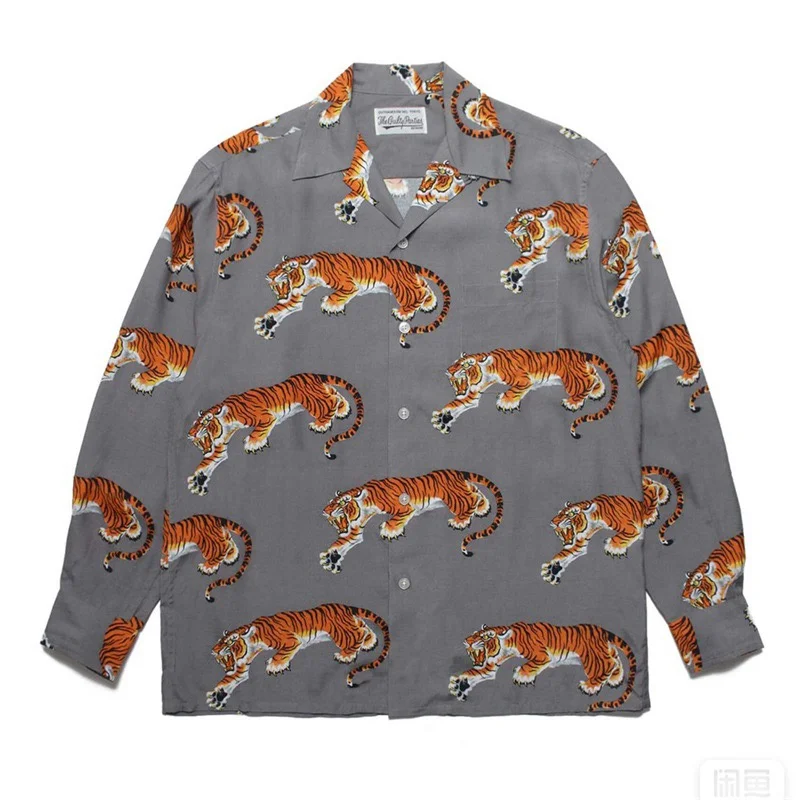 Luxury Brand high quality Long Sleeve WACKO MARIA Men Women 1:1 Top Quality HAWAIIAN SHIRT Skull Ghost Palm Claw Print Shirt
Luxury Brand high quality Long Sleeve WACKO MARIA Men Women 1:1 Top Quality HAWAIIAN SHIRT Skull Ghost Palm Claw Print Shirt