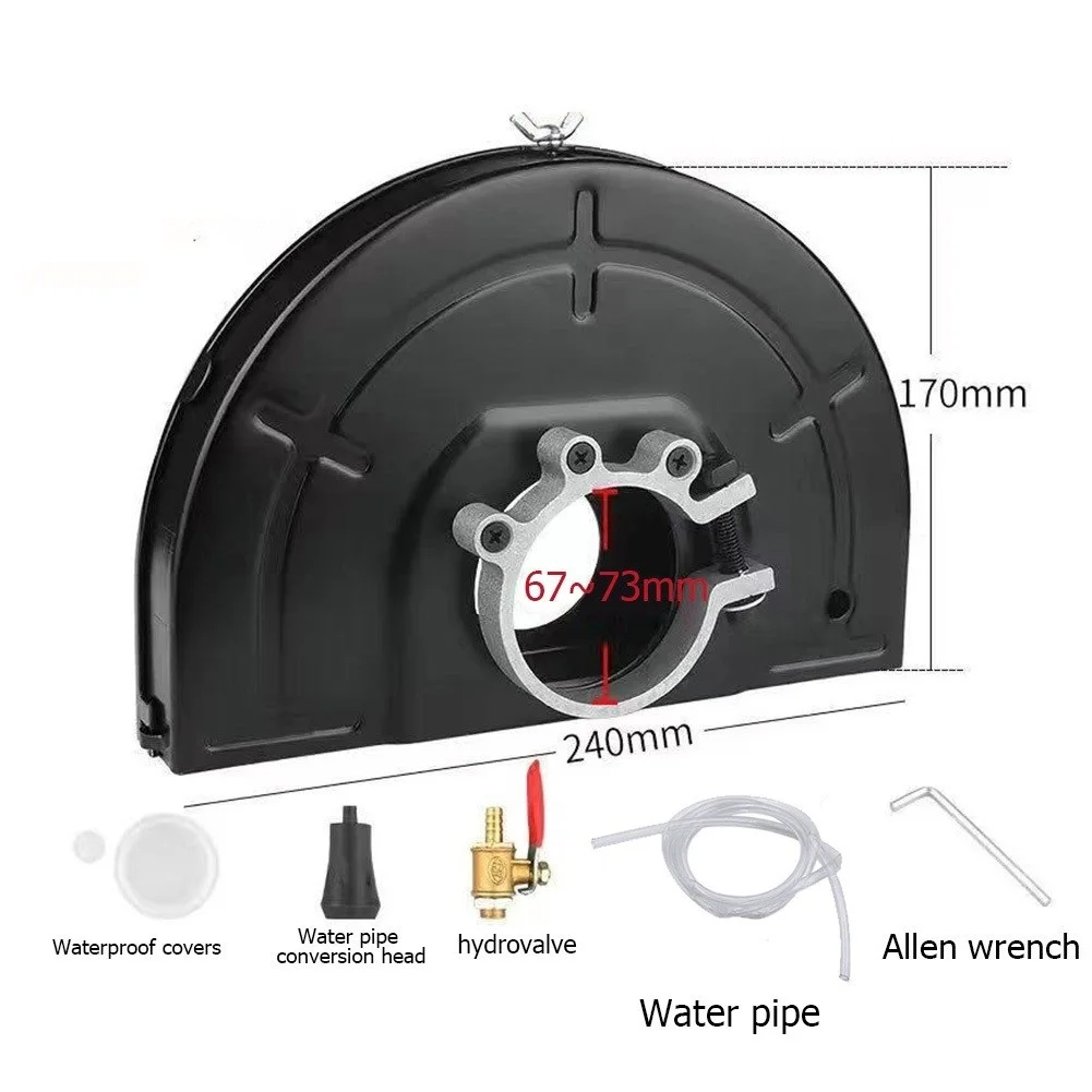 240mm Angle Grinder Shield Set Black Double-sided Water-filling Protective Cover With Water Pipe Angle Grinder Accessories
240mm Angle Grinder Shield Set Black Double-sided Water-filling Protective Cover With Water Pipe Angle Grinder Accessories