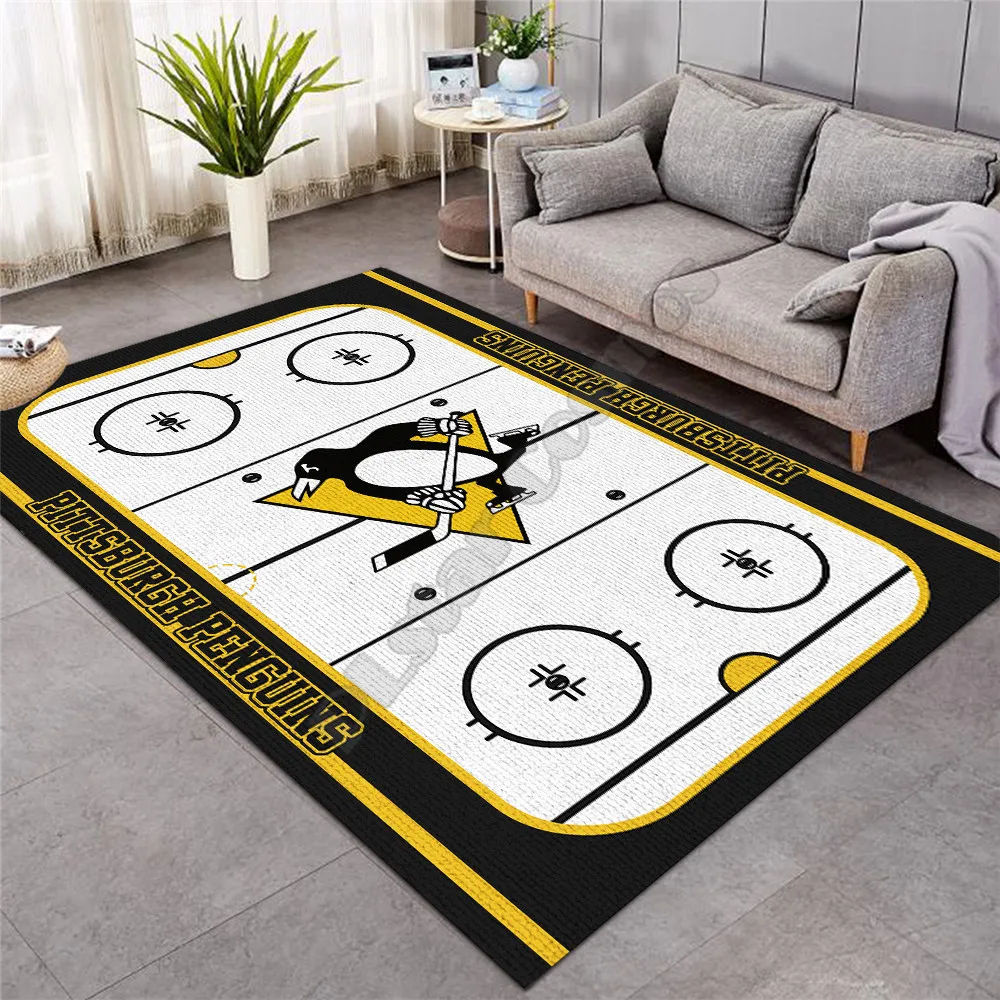 

Ice hockey Area Rug 3D All Over Printed Rug Non-slip Mat Dining Room Living Room Soft Bedroom Carpet 01