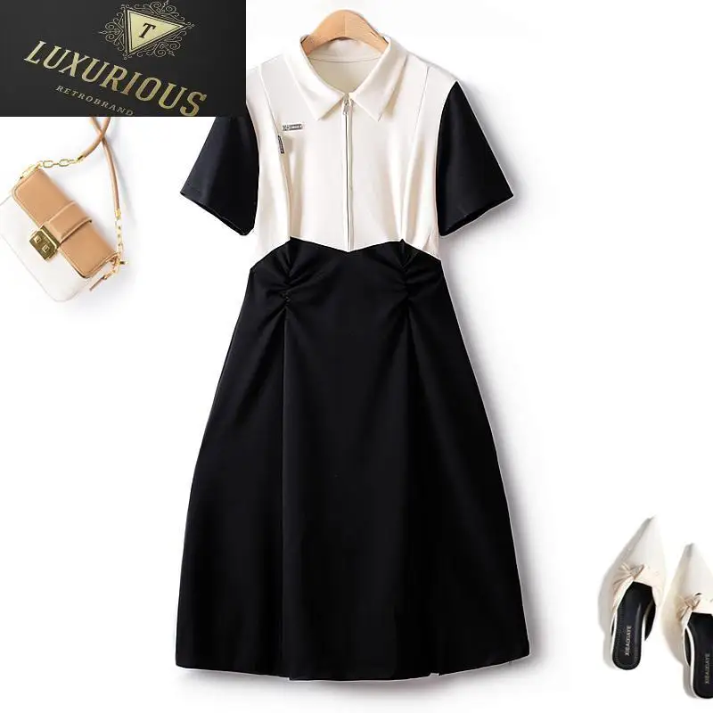 Elegant Party Dresses For Women 2023 Waist Pinch Pleat Turn Down Collar Color Matching Mid Length Large Swing Air Cotton Dress
Elegant Party Dresses For Women 2023 Waist Pinch Pleat Turn Down Collar Color Matching Mid Length Large Swing Air Cotton Dress