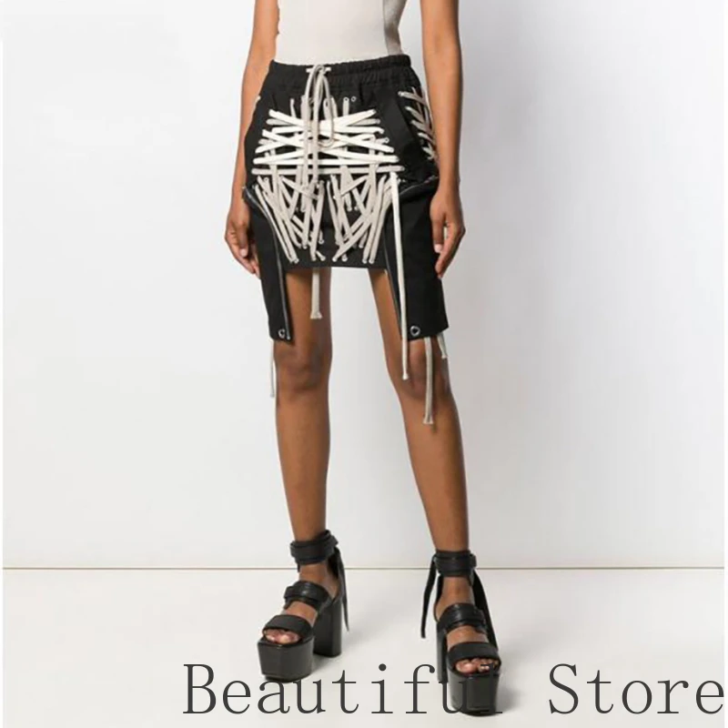 high end fashion women clothes Irregular short skir handmade dark three-dimensional pocket multi-level drawstring bandage skirt
high end fashion women clothes Irregular short skir handmade dark three-dimensional pocket multi-level drawstring bandage skirt