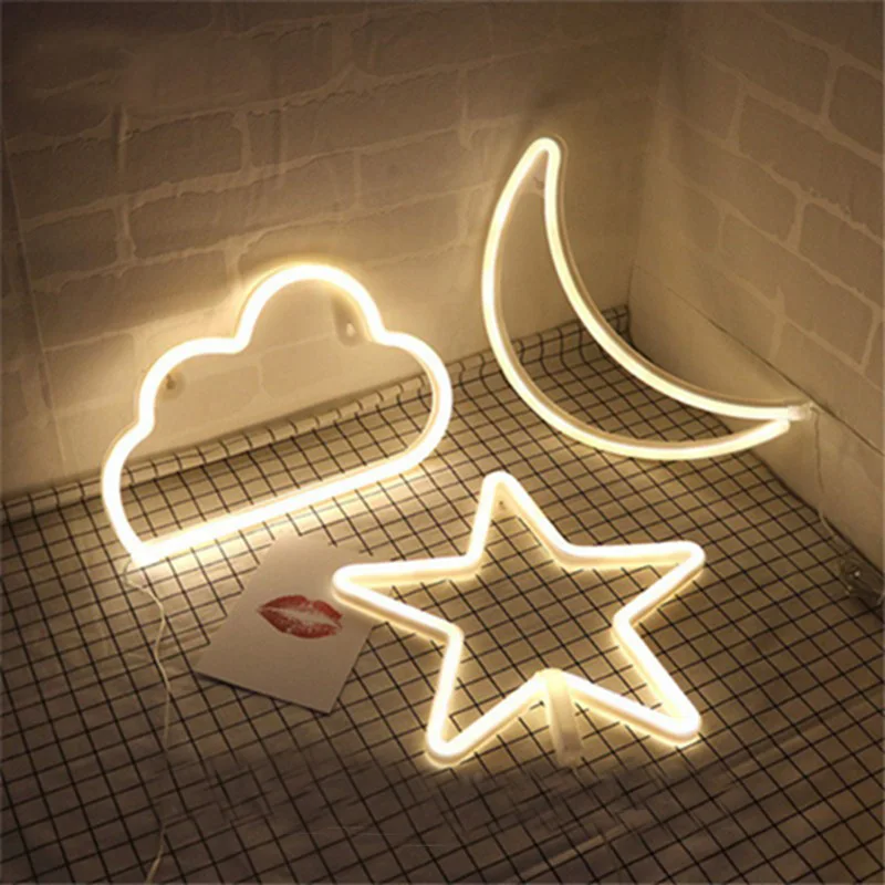 Led Neon Light Sign Moon Star Night Light Xmas Wedding Party Holiday Kids Room Home Decorations Neon Lamp
Led Neon Light Sign Moon Star Night Light Xmas Wedding Party Holiday Kids Room Home Decorations Neon Lamp