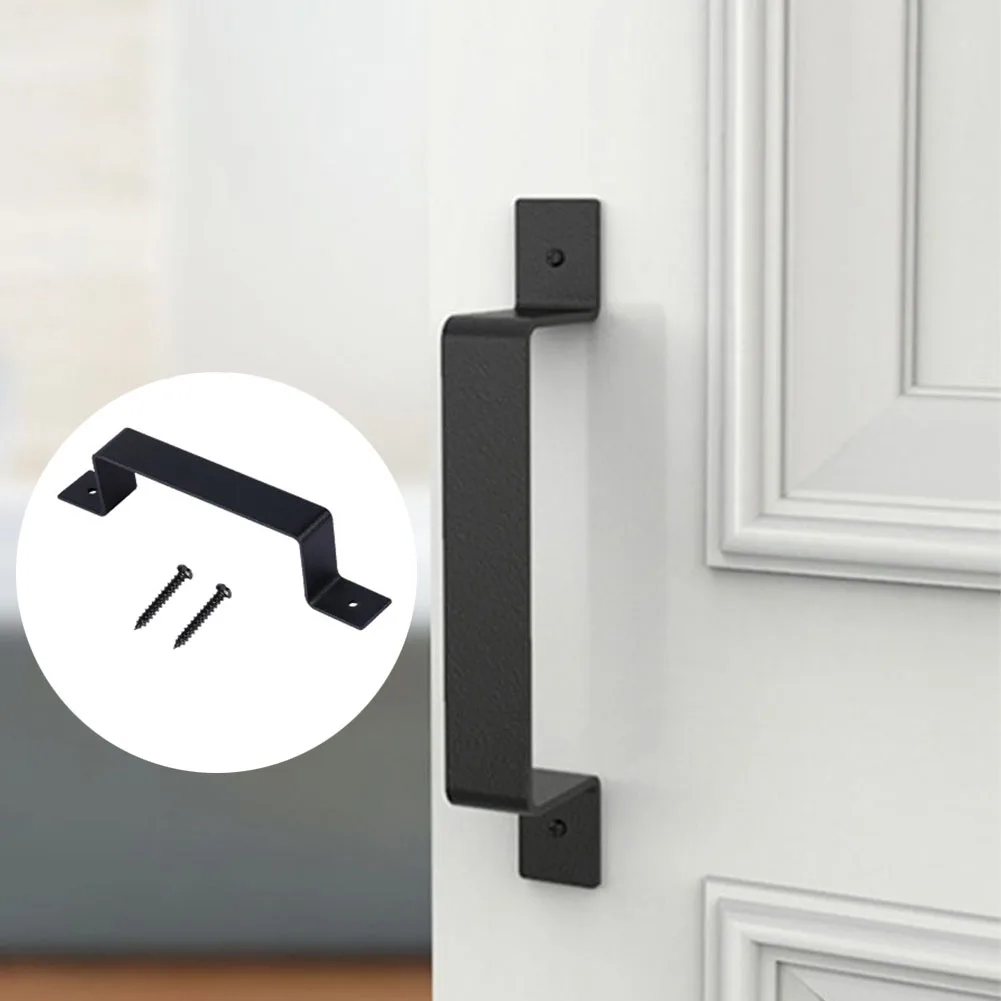 Sliding Barn Door Pull Handle Screws Set Heavy Duty Black Iron 193mm Carbon Steel For Garage Gate Shed Home Decoration Hardware
Sliding Barn Door Pull Handle Screws Set Heavy Duty Black Iron 193mm Carbon Steel For Garage Gate Shed Home Decoration Hardware