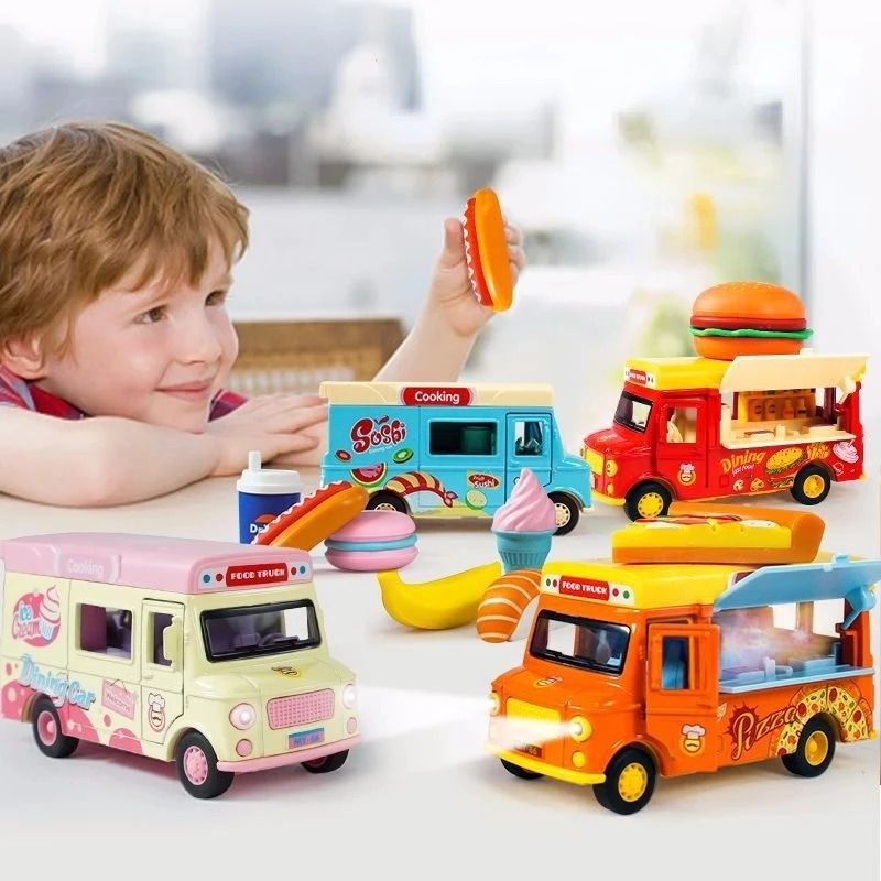 1:36 Mini Cartoon Food Truck Alloy Car Diecast Sound Light Model Toy Vehicle Simulation Collection Gifts Toys for children
1:36 Mini Cartoon Food Truck Alloy Car Diecast Sound Light Model Toy Vehicle Simulation Collection Gifts Toys for children