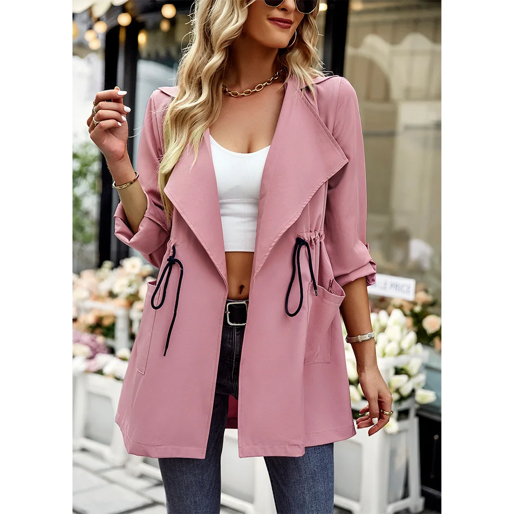 Autumn Winter Women's Windbreaker Coat 2022 New Style Commuter Fashion Women's Wear
Autumn Winter Women's Windbreaker Coat 2022 New Style Commuter Fashion Women's Wear