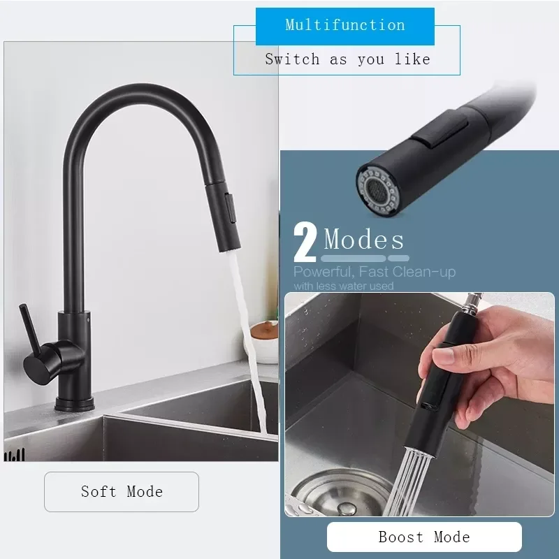 Matte Black Kitchen Faucet Pull Out Kitchen Sink Faucet Single Handle Faucet 360 Degree Rotating Sink Mixer Kitchen Tap
Matte Black Kitchen Faucet Pull Out Kitchen Sink Faucet Single Handle Faucet 360 Degree Rotating Sink Mixer Kitchen Tap