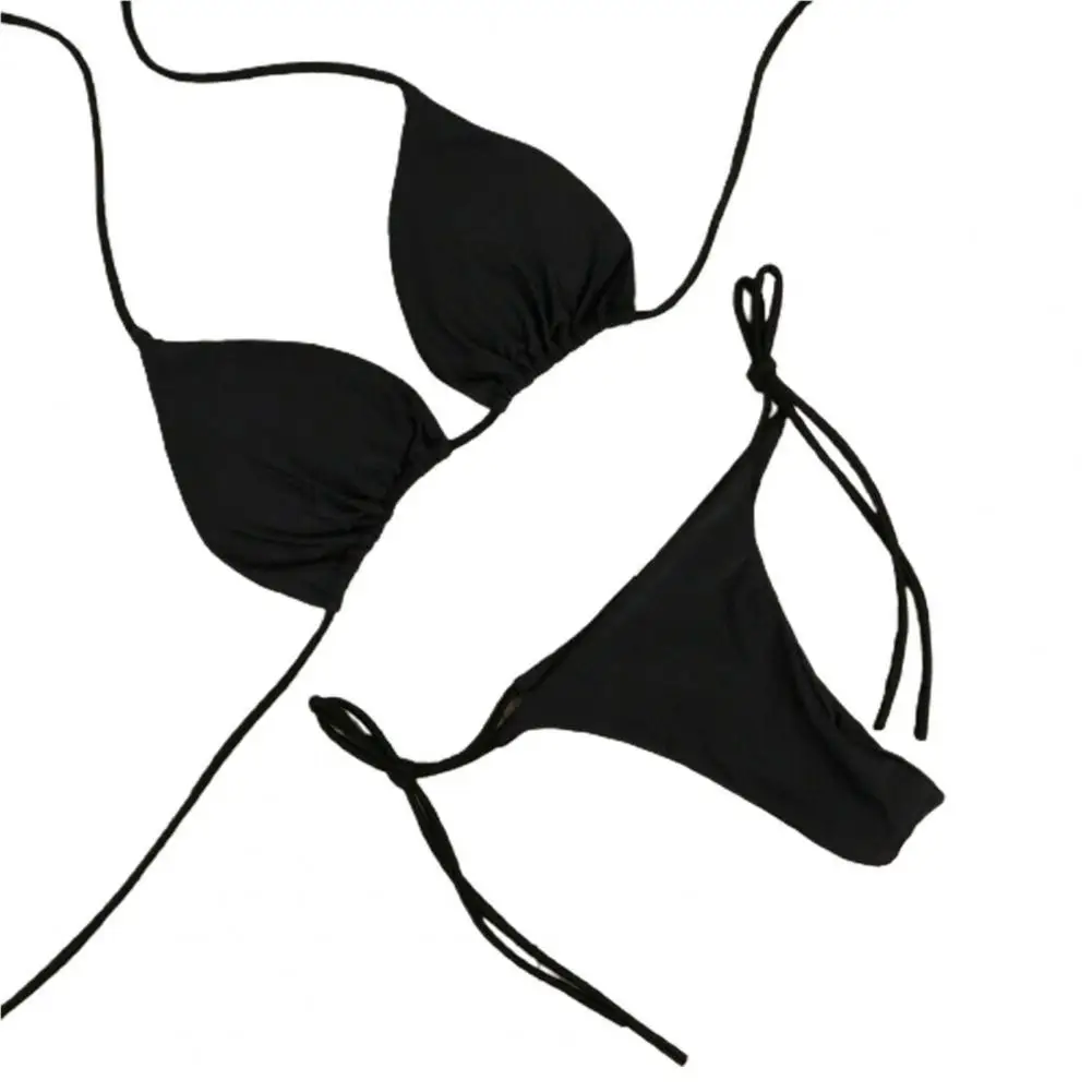 Women's Two-Piece Bikini Solid Color Lace-Up Multicolor Sexy Ladies Split Swimsuit Beach Leisure Vacation Swimwear
Women's Two-Piece Bikini Solid Color Lace-Up Multicolor Sexy Ladies Split Swimsuit Beach Leisure Vacation Swimwear