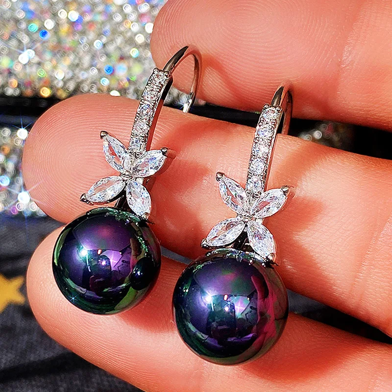 

New Simulated Pearl Dangle Earrings for Women Aesthetic Engagement Wedding Earrings Surprise Birthday Gift New Trendy Jewelry