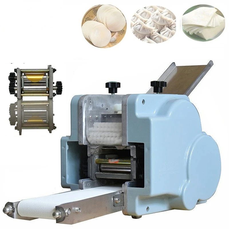 

2022 Wonton Dumplings Machine Dumpling Rolling Automatic Dough Slicer Gyoza Skin Maker Commercial Home Wrapper 220V Mould