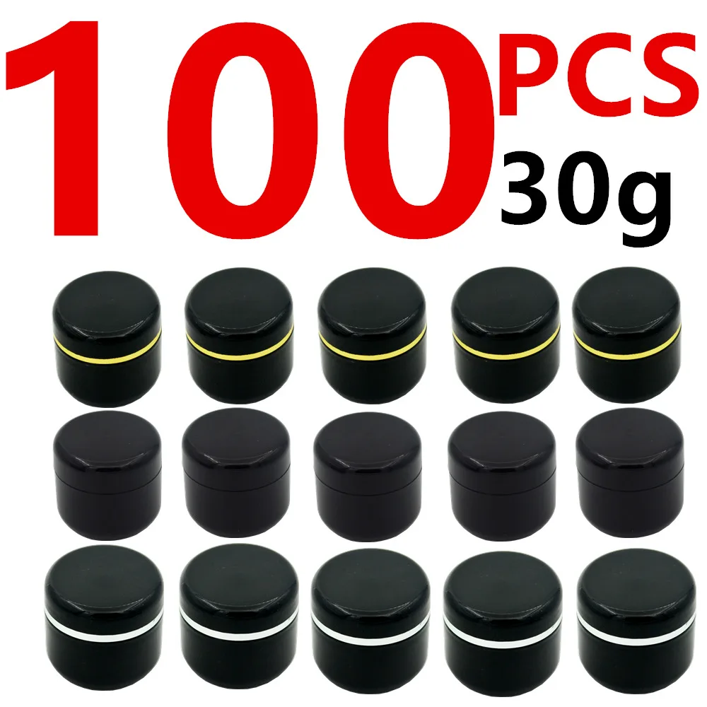 100Pcs 30g 30ml Black Plastic Cosmetic Cream Jar With Transparent Inner Pull Lid Filling Travel Bottle Empty Small Capacity
100Pcs 30g 30ml Black Plastic Cosmetic Cream Jar With Transparent Inner Pull Lid Filling Travel Bottle Empty Small Capacity