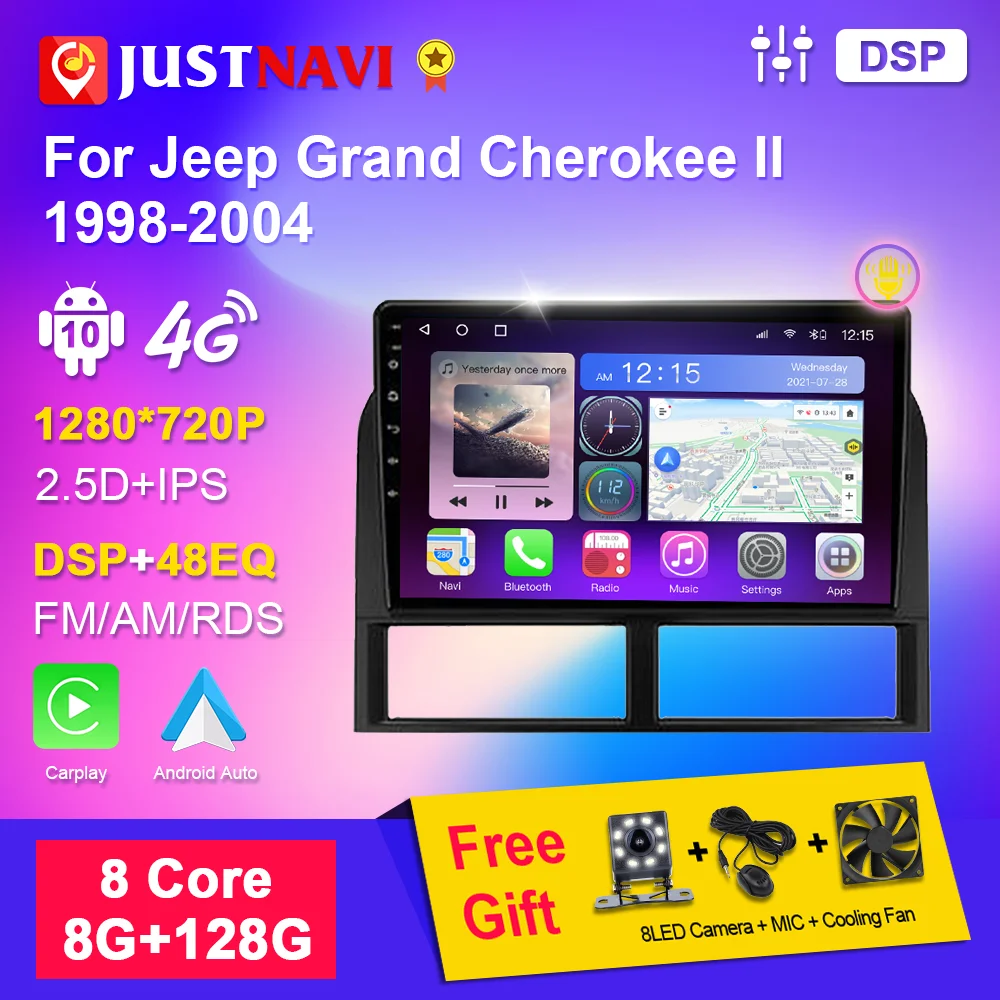 JUSTNAVI Autoradio For Jeep Grand Cherokee II WJ 1998-2004 Android Car Radio Stereo Multimedia Player BT Navigation GPS No 2din
JUSTNAVI Autoradio For Jeep Grand Cherokee II WJ 1998-2004 Android Car Radio Stereo Multimedia Player BT Navigation GPS No 2din