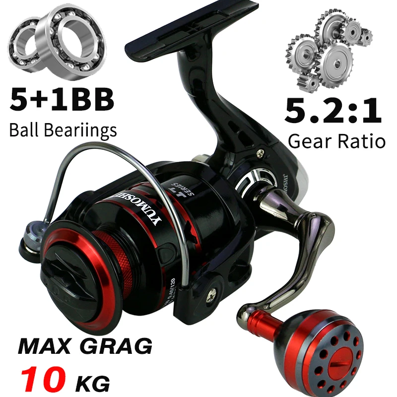2000-7000 Size Metal Handle Spinning Wheel Max Drag 10Kg Sea Fishing Reel Aluminium Spool 5.2:1 Saltwater Spinning Reel
2000-7000 Size Metal Handle Spinning Wheel Max Drag 10Kg Sea Fishing Reel Aluminium Spool 5.2:1 Saltwater Spinning Reel