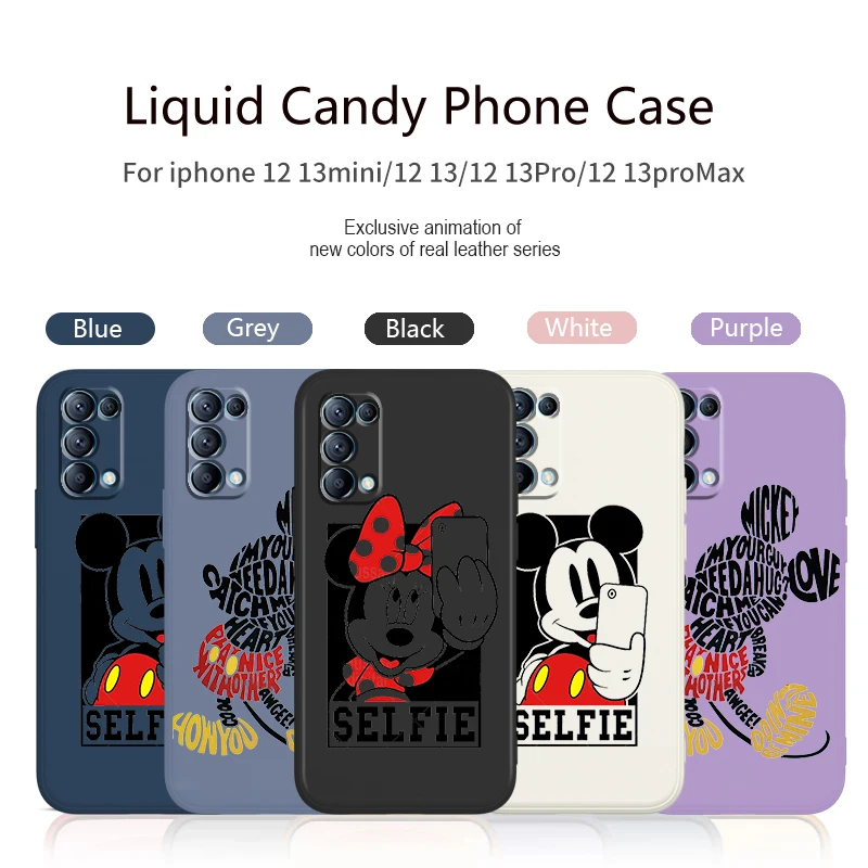Disney Mickey Minnie Cute Phone Case For OPPO Find X5 X3 X2 neo Pro Lite A5 A9 2020 A53S 4G 5G Liquid Rope Candy Color Cover
Disney Mickey Minnie Cute Phone Case For OPPO Find X5 X3 X2 neo Pro Lite A5 A9 2020 A53S 4G 5G Liquid Rope Candy Color Cover