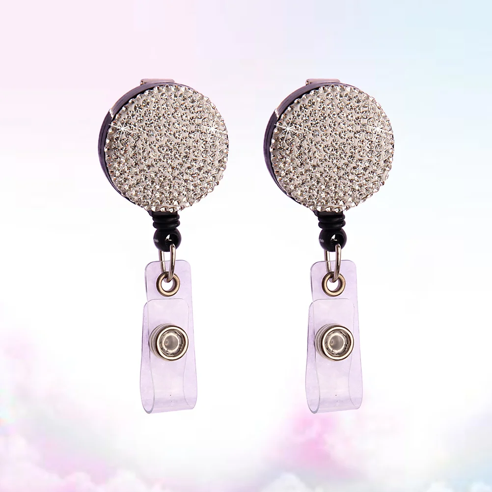 2 Pcs Badge Reel Swivel Clip ID Card Sleeves Key Holder Key Card Holder Round Keychain
2 Pcs Badge Reel Swivel Clip ID Card Sleeves Key Holder Key Card Holder Round Keychain