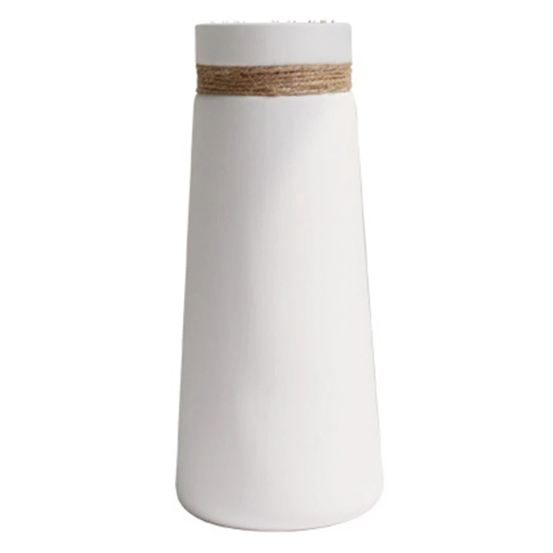Simple Modern Living Room Home Furnishing Creative Ornaments White Vase Hemp Rope Ceramic Art Flower Vase B
Simple Modern Living Room Home Furnishing Creative Ornaments White Vase Hemp Rope Ceramic Art Flower Vase B
