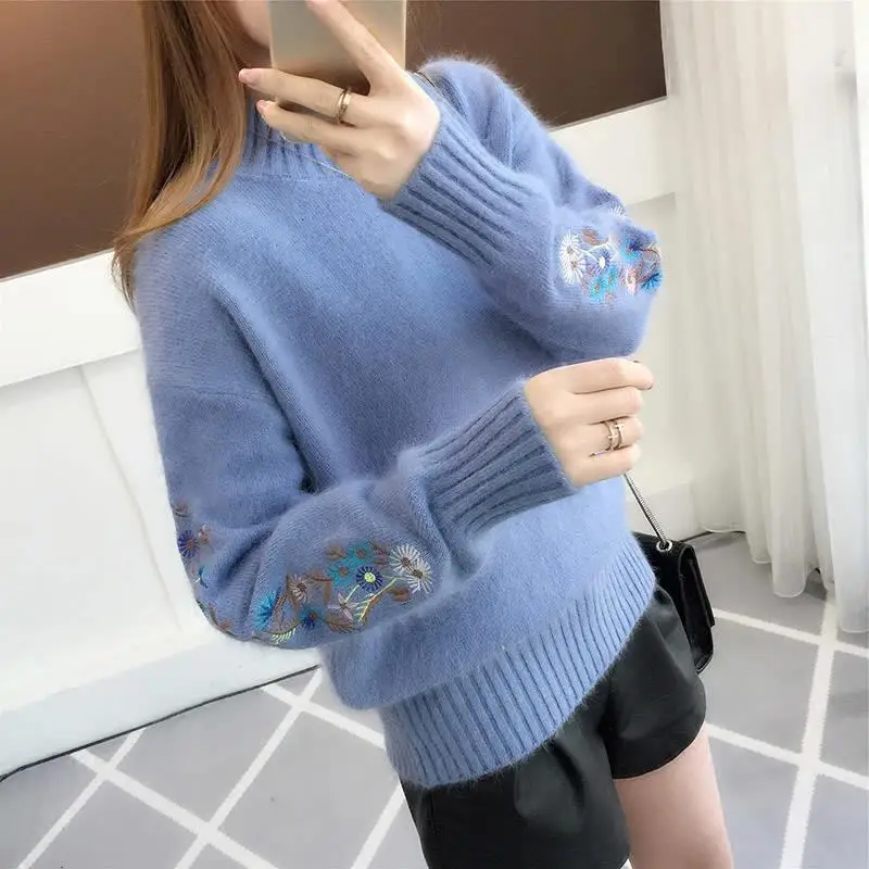 Fall 2022 Women Clothing Women Sweater Pullover Female Knitting Sweaters Skinny Tops Loose Elegant Knitted Outerwear Thick Slim
Fall 2022 Women Clothing Women Sweater Pullover Female Knitting Sweaters Skinny Tops Loose Elegant Knitted Outerwear Thick Slim