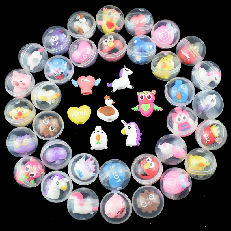 

10Pcs Mixed Surprise Egg Capsule Egg Ball Model Novelty Funny Relaxing Toy Puppets Toys Kids Children Gift Random Delivery