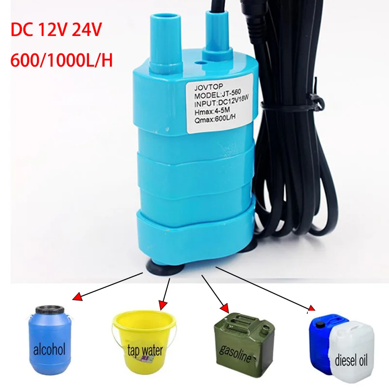 Portable DC 12V 24V 600/1000L/H Pump Oil Pump Submersible Pump Brushless Motor Car Wash Pump Bilge Pump
Portable DC 12V 24V 600/1000L/H Pump Oil Pump Submersible Pump Brushless Motor Car Wash Pump Bilge Pump