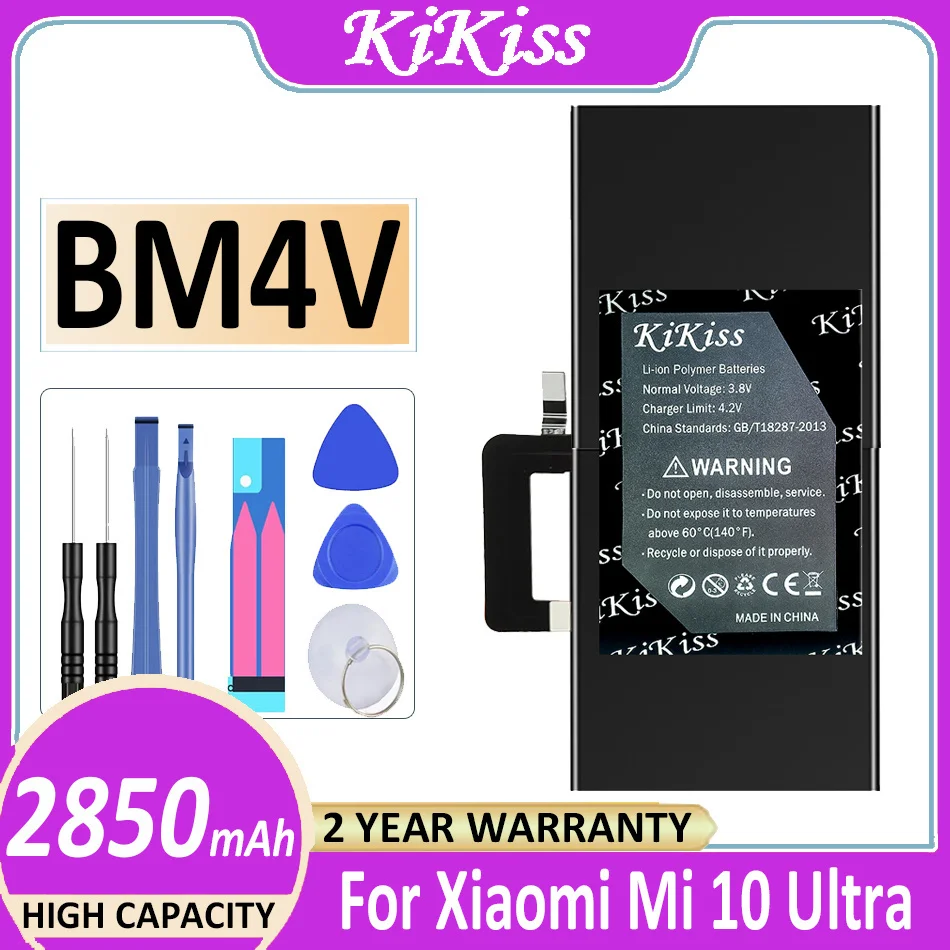Original KiKiss Powerful Battery BM4V 2850mAh For Xiaomi Mi 10 Ultra 10Ultra Bateria
Original KiKiss Powerful Battery BM4V 2850mAh For Xiaomi Mi 10 Ultra 10Ultra Bateria