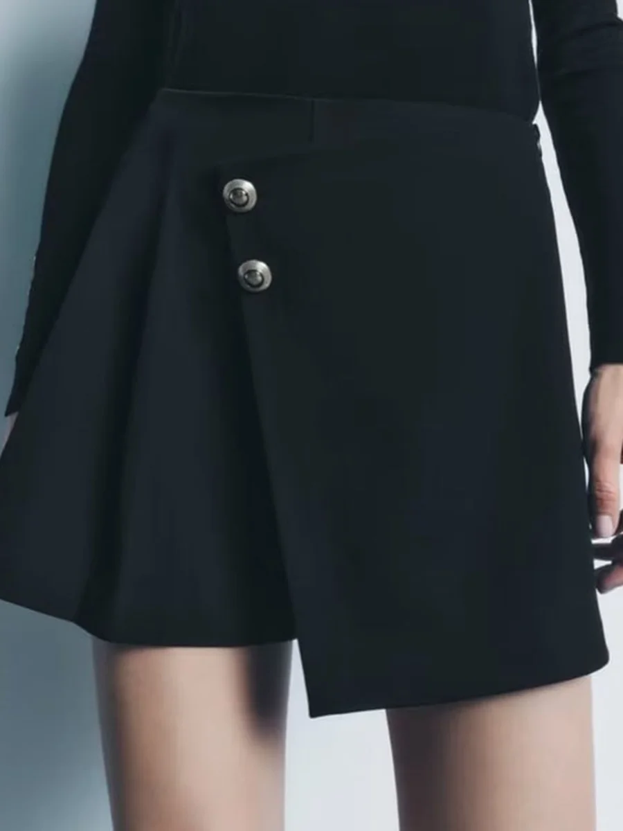 Buttons Decorate Irregular Pleated Mini Skirt Summer Woman Solid High Waist Short Faldas Female Elegant Office Lady Skirts 2023
Buttons Decorate Irregular Pleated Mini Skirt Summer Woman Solid High Waist Short Faldas Female Elegant Office Lady Skirts 2023