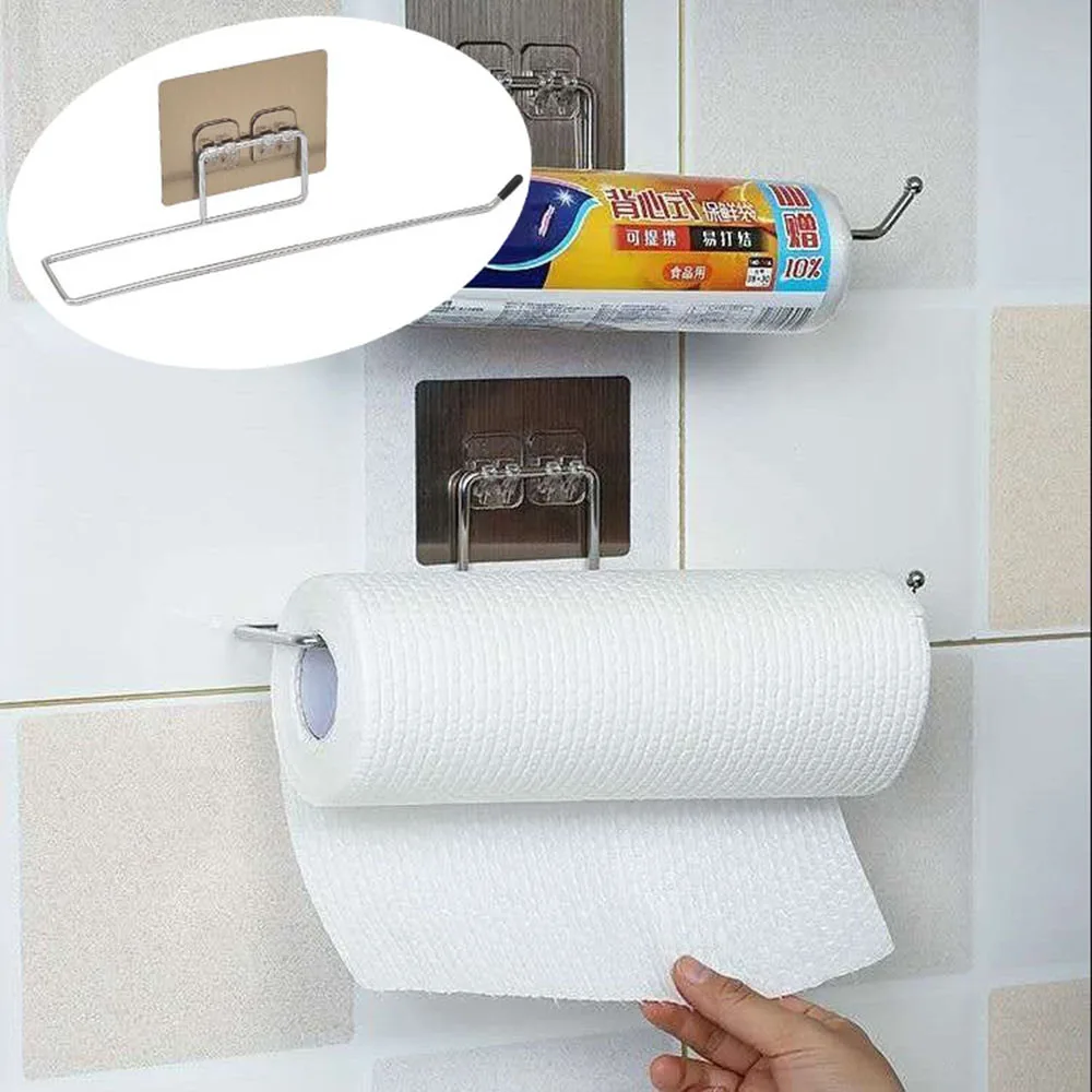 Hanging Toilet Paper Holder Roll Paper Holder Kitchen Bathroom Accessories Home Storage Rack Self-adhesive Bathroom Towel Rack
Hanging Toilet Paper Holder Roll Paper Holder Kitchen Bathroom Accessories Home Storage Rack Self-adhesive Bathroom Towel Rack