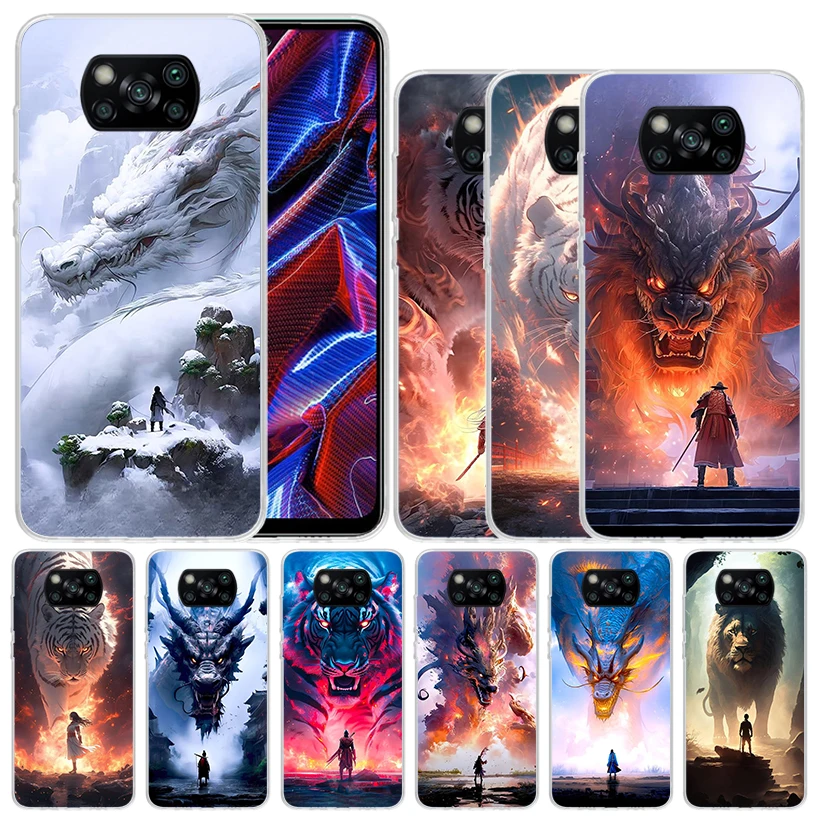 Giant Animals Tiger Lion Dragon Soft Cover for Xiaomi Poco X5 Pro X4 Gt X3 Nfc M5S Print Phone Case M4 M3 M2 F3 F2 F1 Mi Note 10
Giant Animals Tiger Lion Dragon Soft Cover for Xiaomi Poco X5 Pro X4 Gt X3 Nfc M5S Print Phone Case M4 M3 M2 F3 F2 F1 Mi Note 10