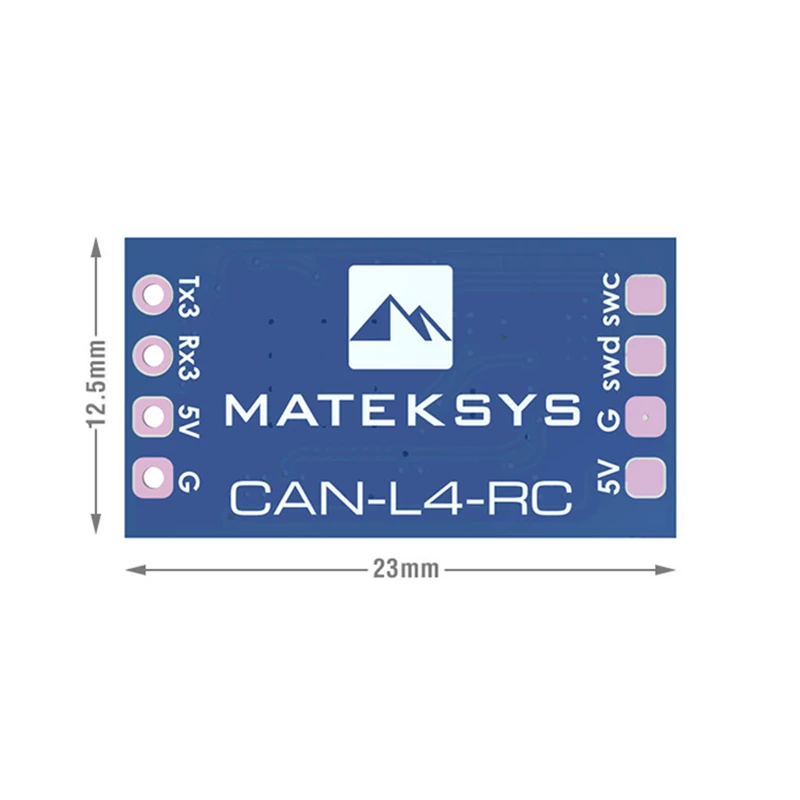 MATEKSYS CAN-L4-RC AP_PERIPH CAN RC INPUT ADAPTER Turn Serial Receiver Into CAN Receiver
MATEKSYS CAN-L4-RC AP_PERIPH CAN RC INPUT ADAPTER Turn Serial Receiver Into CAN Receiver