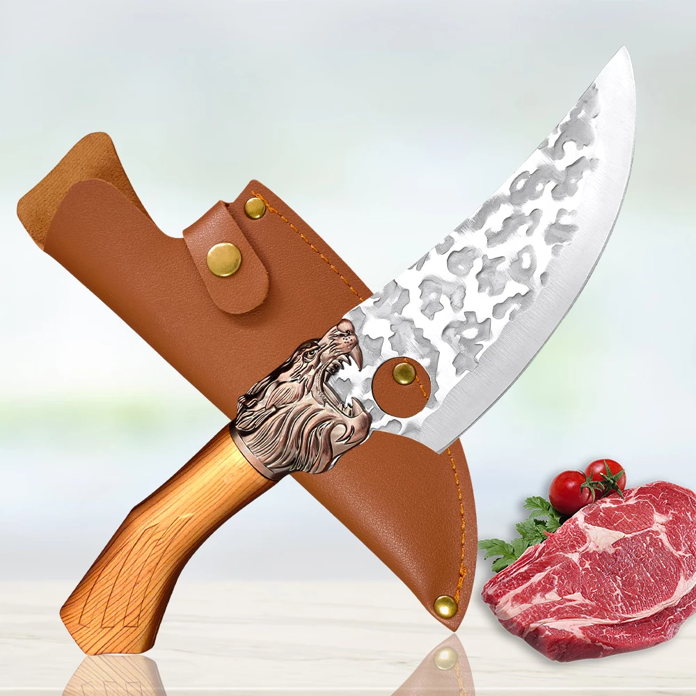Forged Boning Knife Stainless Steel Kitchen Knife Outdoor Hunting Cleaver Fish Fruit Vegetables Boning Butcher Knife Scabbard
Forged Boning Knife Stainless Steel Kitchen Knife Outdoor Hunting Cleaver Fish Fruit Vegetables Boning Butcher Knife Scabbard
