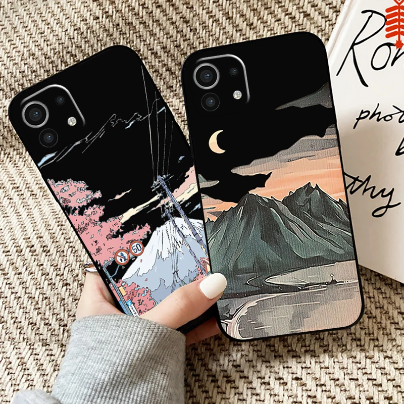 Hand Painting Landscape Phone Case For Xiaomi Mi 11 Mi 11 Lite For Xiaomi 11 Lite 5G Case Coque TPU Funda Black Liquid Silicon
Hand Painting Landscape Phone Case For Xiaomi Mi 11 Mi 11 Lite For Xiaomi 11 Lite 5G Case Coque TPU Funda Black Liquid Silicon