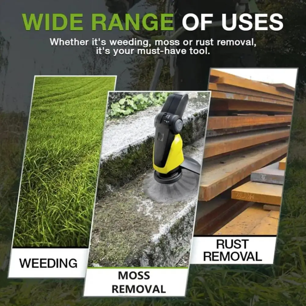 Accessories Long-lasting Steel Wire Brushcutter Carbon Steel Weed Blade Easy-to-replace for Yard
Accessories Long-lasting Steel Wire Brushcutter Carbon Steel Weed Blade Easy-to-replace for Yard