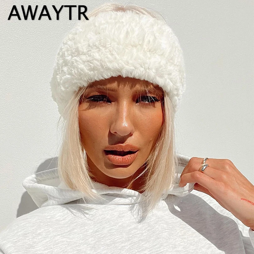 AWAYTR Winter Furry Hairband Fluffy Russian Faux Fur Headband in White Girl Turban for Women Bandana Headwrap Hair Wide Headwear
AWAYTR Winter Furry Hairband Fluffy Russian Faux Fur Headband in White Girl Turban for Women Bandana Headwrap Hair Wide Headwear