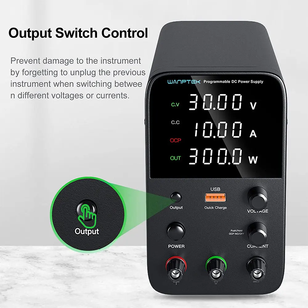 WPS3010H Wanptek Регулируемый источник питания постоянного тока 30 в 10 А лабораторный