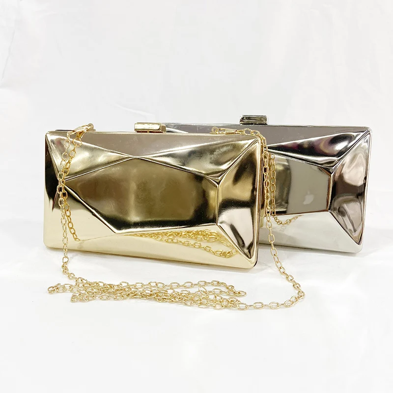 Patent Leather Evening Bag Metallic Geometric Party Handbag Fashion Clutch One Shoulder Bags New Gold Silver Chain Bags XA49H
Patent Leather Evening Bag Metallic Geometric Party Handbag Fashion Clutch One Shoulder Bags New Gold Silver Chain Bags XA49H