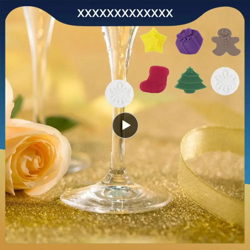 6/8/Cute Silicone Wine Cup Suction Cup Label Christmas Party Identifier Personality Food Grade Silicone Label Recognizer
6/8/Cute Silicone Wine Cup Suction Cup Label Christmas Party Identifier Personality Food Grade Silicone Label Recognizer