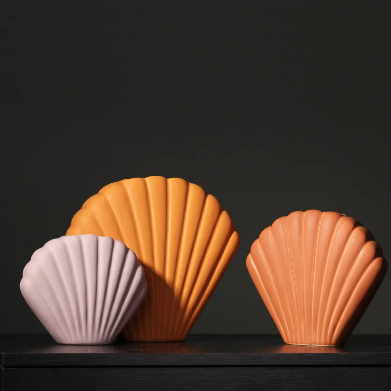 Simple morden home decoration creative ceramic vase shell artist design decorative artist idea gift for wedding birthday event
Simple morden home decoration creative ceramic vase shell artist design decorative artist idea gift for wedding birthday event