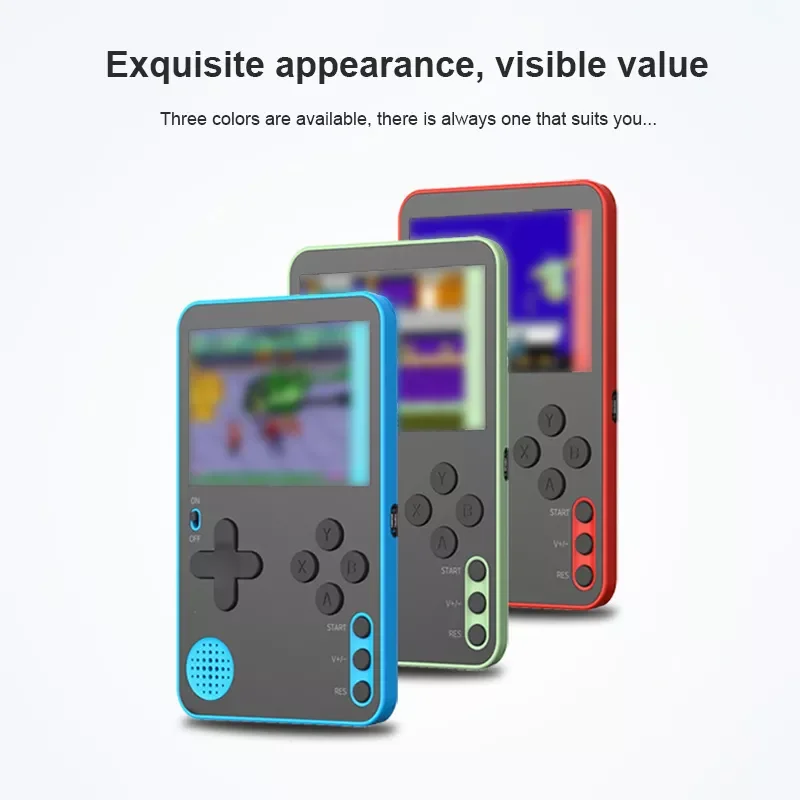 500 Games MINI Portable Retro Video Console Handheld Game Rechargeable 8 Bit Built-in Gameboy 2.4 Inch Color LCD Screen
500 Games MINI Portable Retro Video Console Handheld Game Rechargeable 8 Bit Built-in Gameboy 2.4 Inch Color LCD Screen