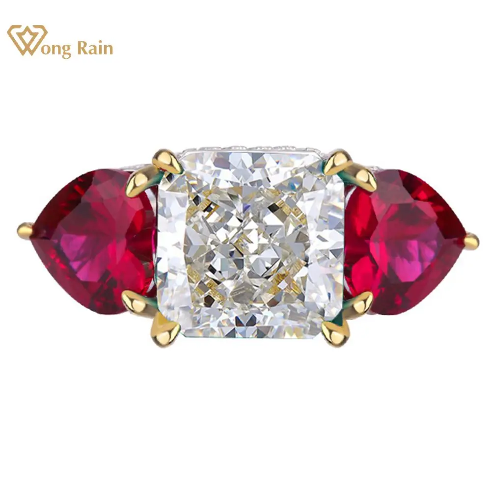 Wong Rain 100% 925 Sterling Silver Crushed Ice Cut G Color Simulated Moissanite Gemstone Wedding Engagement Fine Jewelry Ring
Wong Rain 100% 925 Sterling Silver Crushed Ice Cut G Color Simulated Moissanite Gemstone Wedding Engagement Fine Jewelry Ring